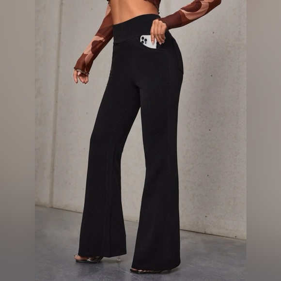 Pants - New High Waist Pocket Flare Pants